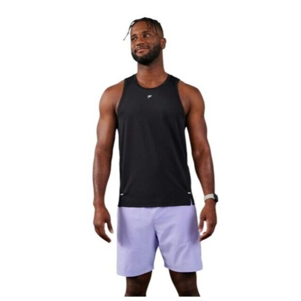 FABLETICS O2 Tank Black Mesh Shirt Fitness Gym Workout‎ Mens Size S